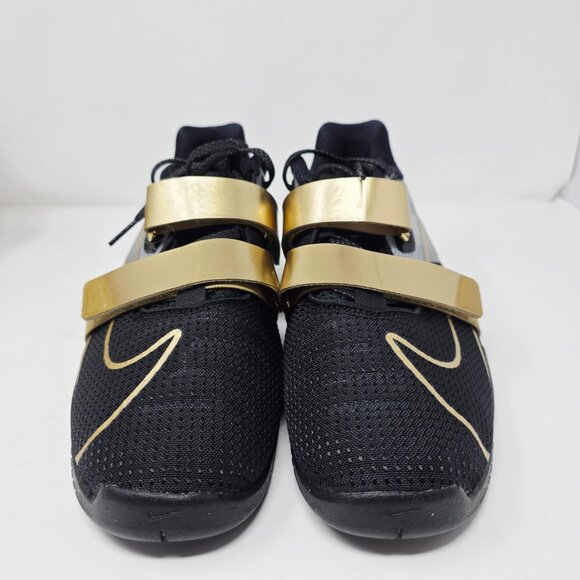 Nike Romaleos 4 Weightlifting Shoes Black Metallic Gold CD3463-001 Men\'s Size 12 main image 7